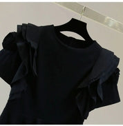 【新作】ボリュームフリルペプラムトップス select store mirror me　　　　　　　　　　　　　　　　　　　　　　