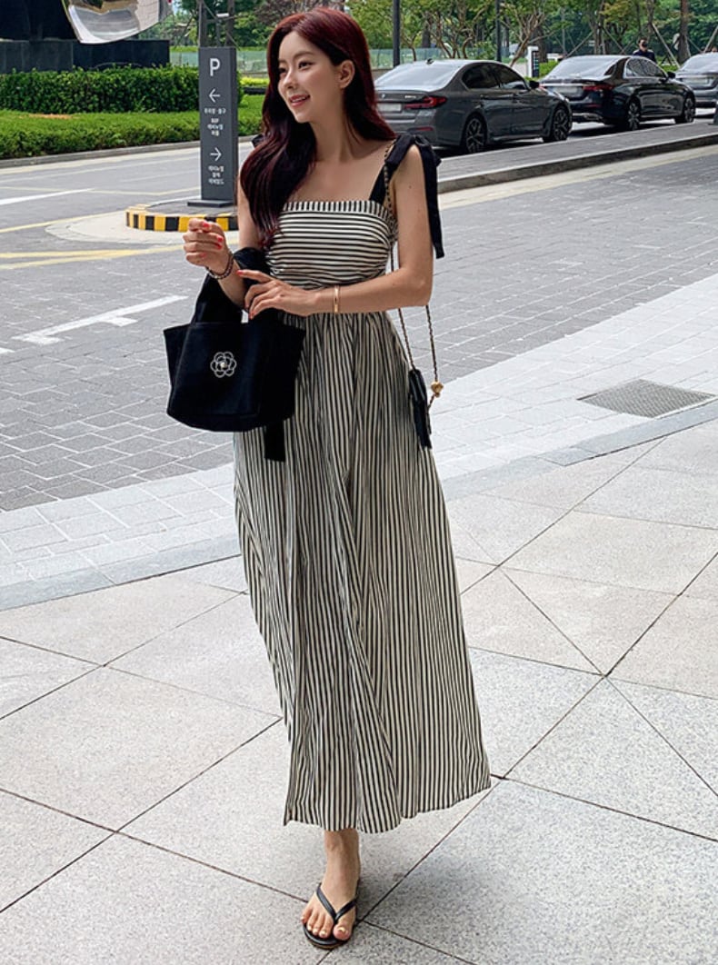 ＜インスタグラマー様ご愛用＞【大人気】ボーダー＆ストライプリボンフレアワンピース - select store mirror me＜インスタグラマー様ご愛用＞【大人気】ボーダー＆ストライプリボンフレアワンピース243767417mirror meselect store mirror me243767417S