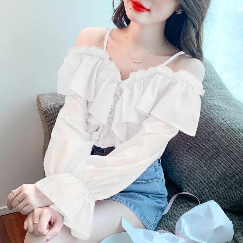 オフショルダーフリルトップス - select store mirror meオフショルダーフリルトップス248455141mirror meselect store mirror me248455141ピンク:S