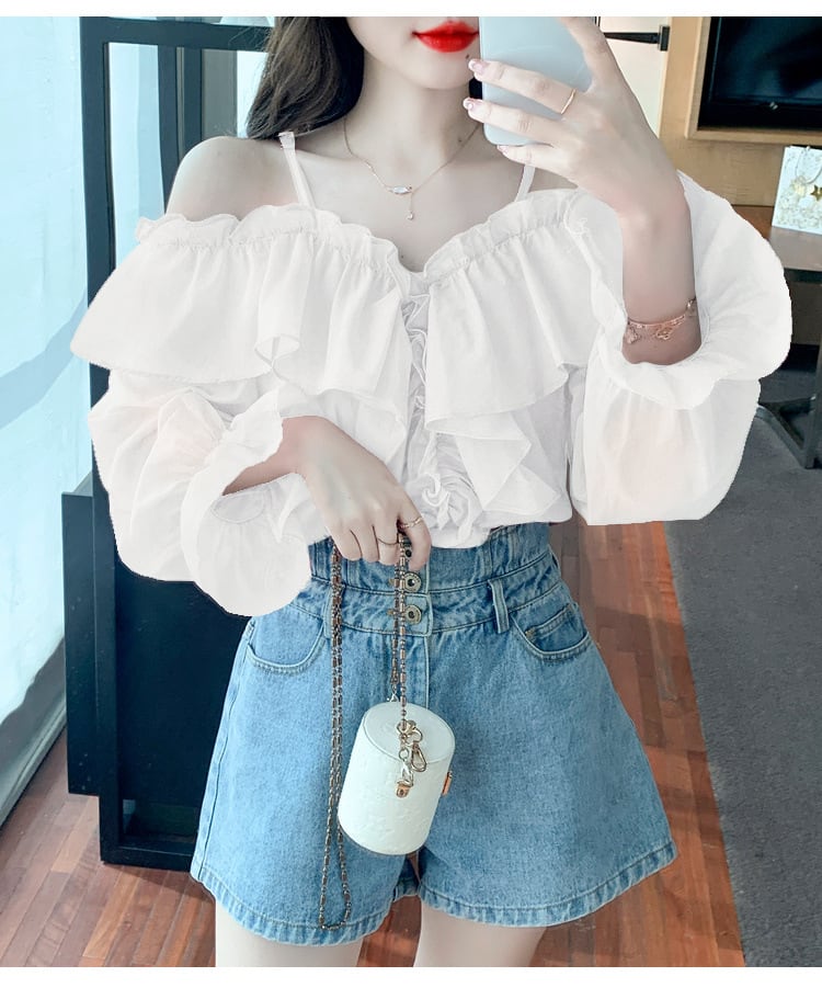 オフショルダーフリルトップス - select store mirror meオフショルダーフリルトップス248455141mirror meselect store mirror me248455141ピンク:S