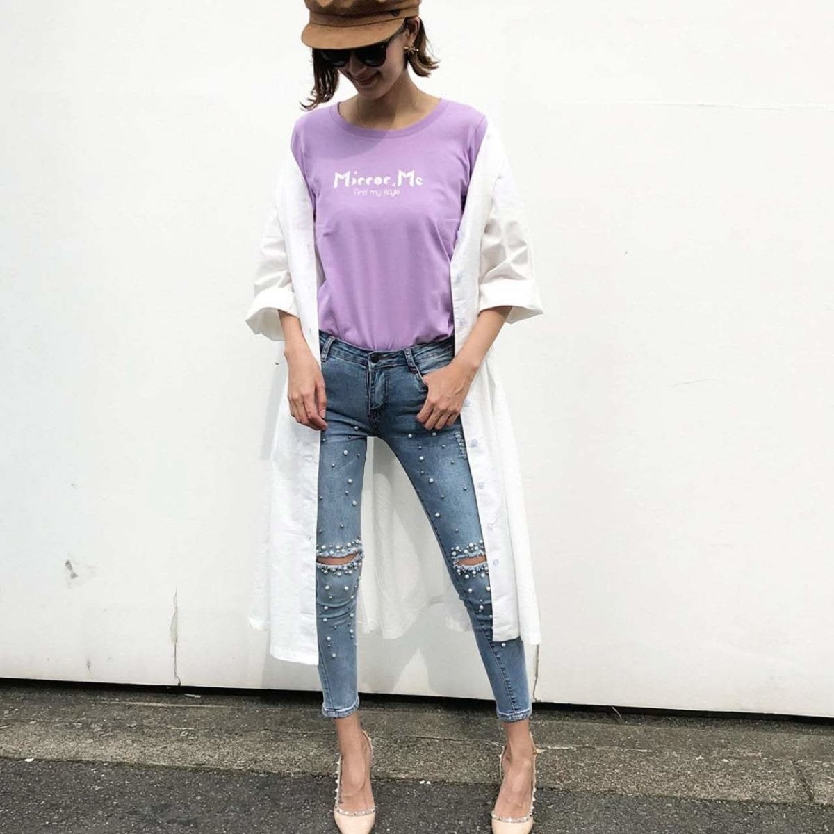 ＜ホワイト２点・パープル６点即納＞＜インスタグラマー様ご愛用＞Mirror.Me オリジナルロゴTシャツ　２色展開 - select store mirror me＜ホワイト２点・パープル６点即納＞＜インスタグラマー様ご愛用＞Mirror.Me オリジナルロゴTシャツ　２色展開194489041mirror meselect store mirror me194489041【即納】ホワイト