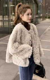 フワモコミディコート　３色展開 - select store mirror me