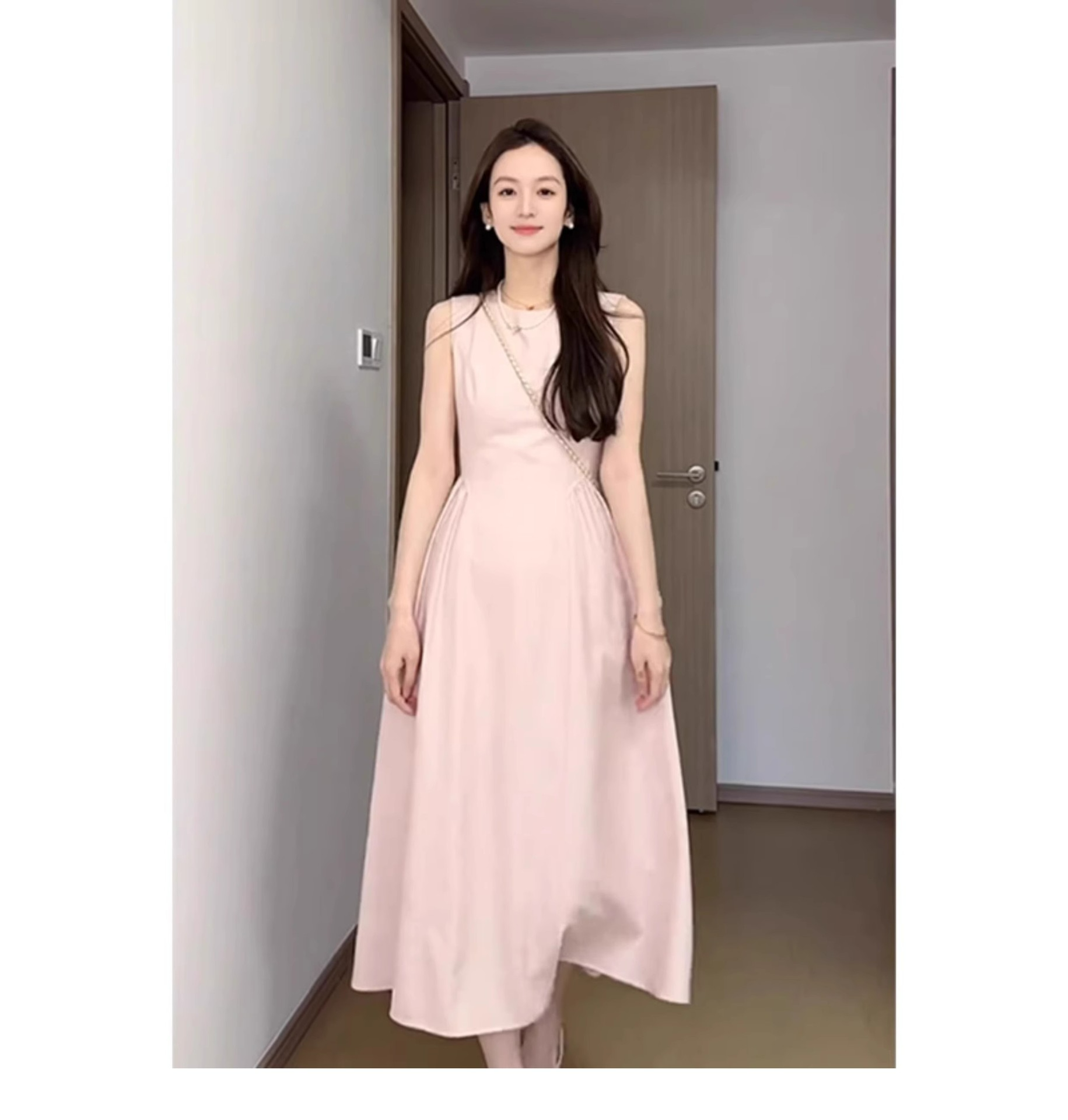 フェミニンロングワンピース 4色展開