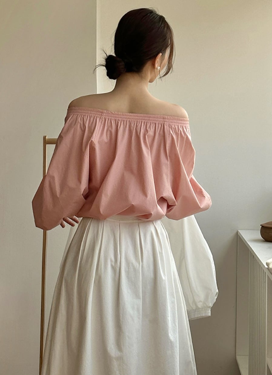 【大人気】２WAYオフショルダーランタンスリーブトップス　４色展開 - select store mirror me【大人気】２WAYオフショルダーランタンスリーブトップス　４色展開208511607mirror meselect store mirror me208511607ホワイト