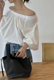【大人気】２WAYオフショルダーランタンスリーブトップス　４色展開 - select store mirror me【大人気】２WAYオフショルダーランタンスリーブトップス　４色展開208511607mirror meselect store mirror me208511607ホワイト