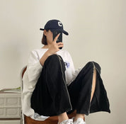 【動画あり】２WAYジップビッグスリットデニムパンツ - select store mirror me【動画あり】２WAYジップビッグスリットデニムパンツ185560678mirror meselect store mirror me185560678S