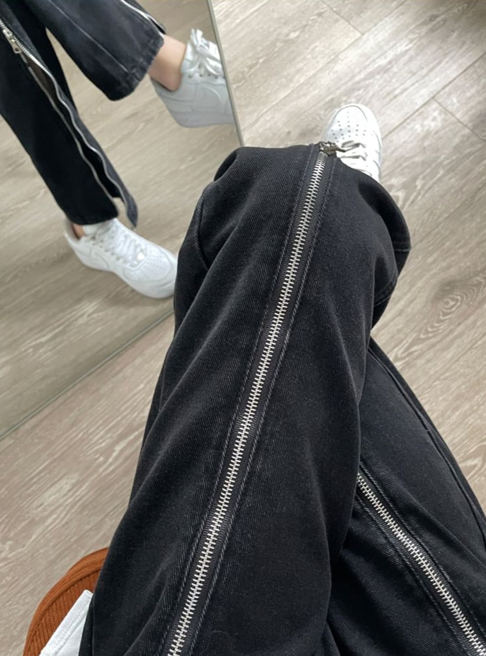【動画あり】２WAYジップビッグスリットデニムパンツ - select store mirror me【動画あり】２WAYジップビッグスリットデニムパンツ185560678mirror meselect store mirror me185560678S