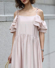 【動画あり】２WAYナチュラルカラーRAYワンピース　３色展開 - select store mirror me【動画あり】２WAYナチュラルカラーRAYワンピース　３色展開203498928mirror meselect store mirror me203498928ホワイトS