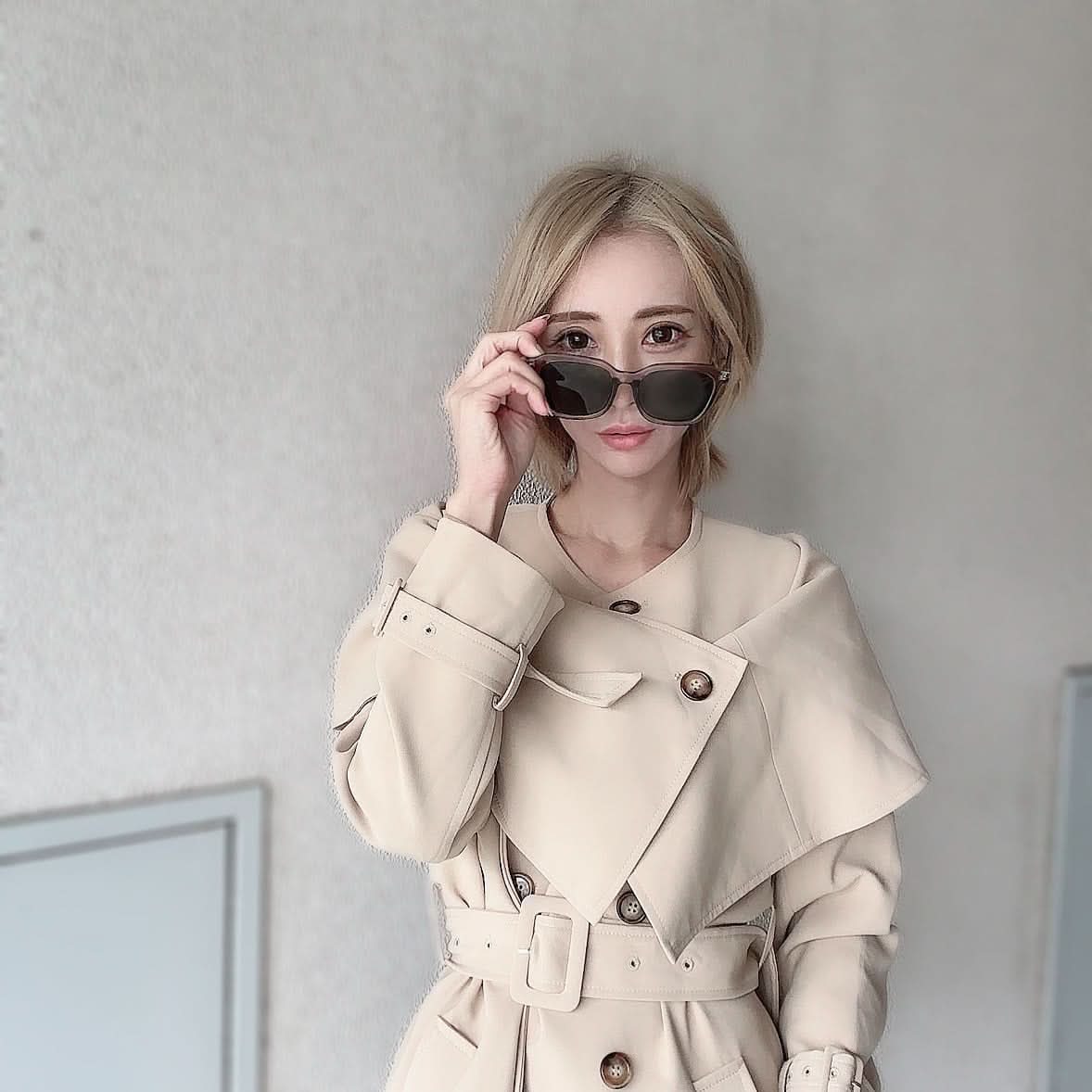 即納,購入後3営業日内発送！＜インスタグラマー様ご愛用＞【動画あり】トレンドショールデザイントレンチコート　 - select store mirror me即納,購入後3営業日内発送！＜インスタグラマー様ご愛用＞【動画あり】トレンドショールデザイントレンチコート　select store mirror meselect store mirror me252589539S