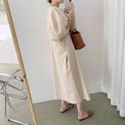 パフスリーブナチュラルラフワンピース　３色展開 - select store mirror meパフスリーブナチュラルラフワンピース　３色展開103538866mirror meselect store mirror me103538866ベージュ