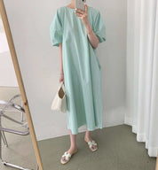 パフスリーブナチュラルラフワンピース　３色展開 - select store mirror meパフスリーブナチュラルラフワンピース　３色展開103538866mirror meselect store mirror me103538866ベージュ