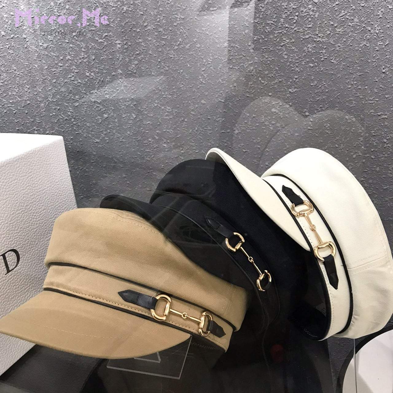 【動画あり】ゴールドバックルコットンキャスケット　３色展開 - select store mirror me【動画あり】ゴールドバックルコットンキャスケット　３色展開108233290mirror meselect store mirror me108233290ホワイト