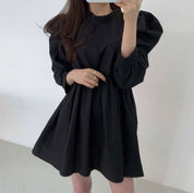パフスリーブハイネックミニ丈ワンピース　３色展開 - select store mirror meパフスリーブハイネックミニ丈ワンピース　３色展開111495318mirror meselect store mirror me111495318ホワイト