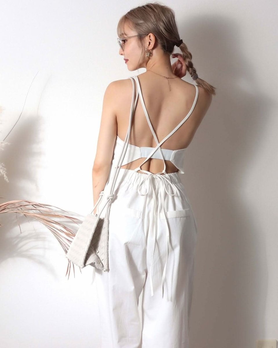 ＜新色展開＞ステッチデザインキャミソールロンパース　３色展開 - select store mirror me＜新色展開＞ステッチデザインキャミソールロンパース　３色展開122398146mirror meselect store mirror me122398146ホワイト S