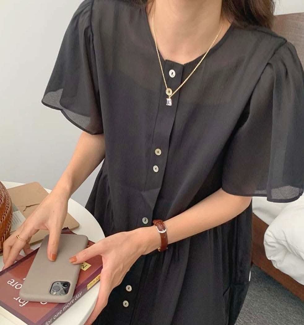 ＜キャミソール付き＞シースルーシフォンノーカラーワンピース　３色展開 - select store mirror me＜キャミソール付き＞シースルーシフォンノーカラーワンピース　３色展開132624805mirror meselect store mirror me132624805イエロー