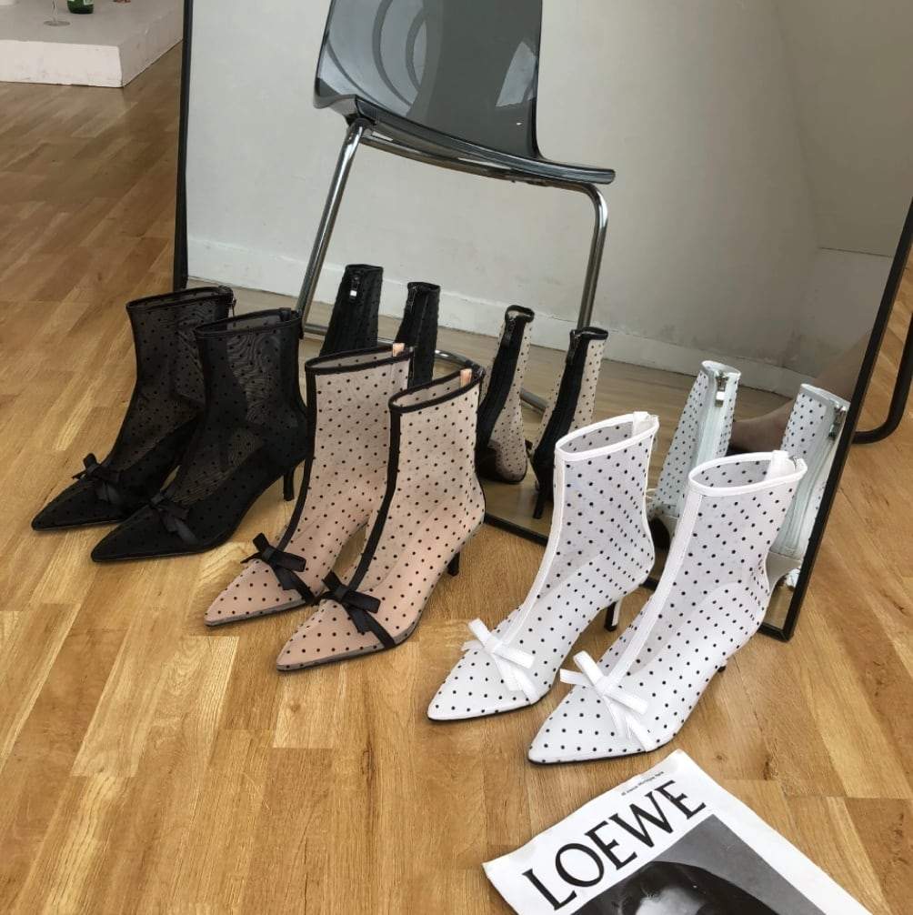＜サイズ展開豊富！＞シースルードットリボンショートブーツ　３色展開 - select store mirror me＜サイズ展開豊富！＞シースルードットリボンショートブーツ　３色展開139549550mirror meselect store mirror me139549550ホワイト 22.5cm