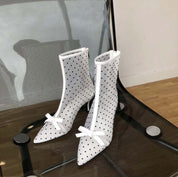 ＜サイズ展開豊富！＞シースルードットリボンショートブーツ　３色展開 - select store mirror me＜サイズ展開豊富！＞シースルードットリボンショートブーツ　３色展開139549550mirror meselect store mirror me139549550ホワイト 22.5cm