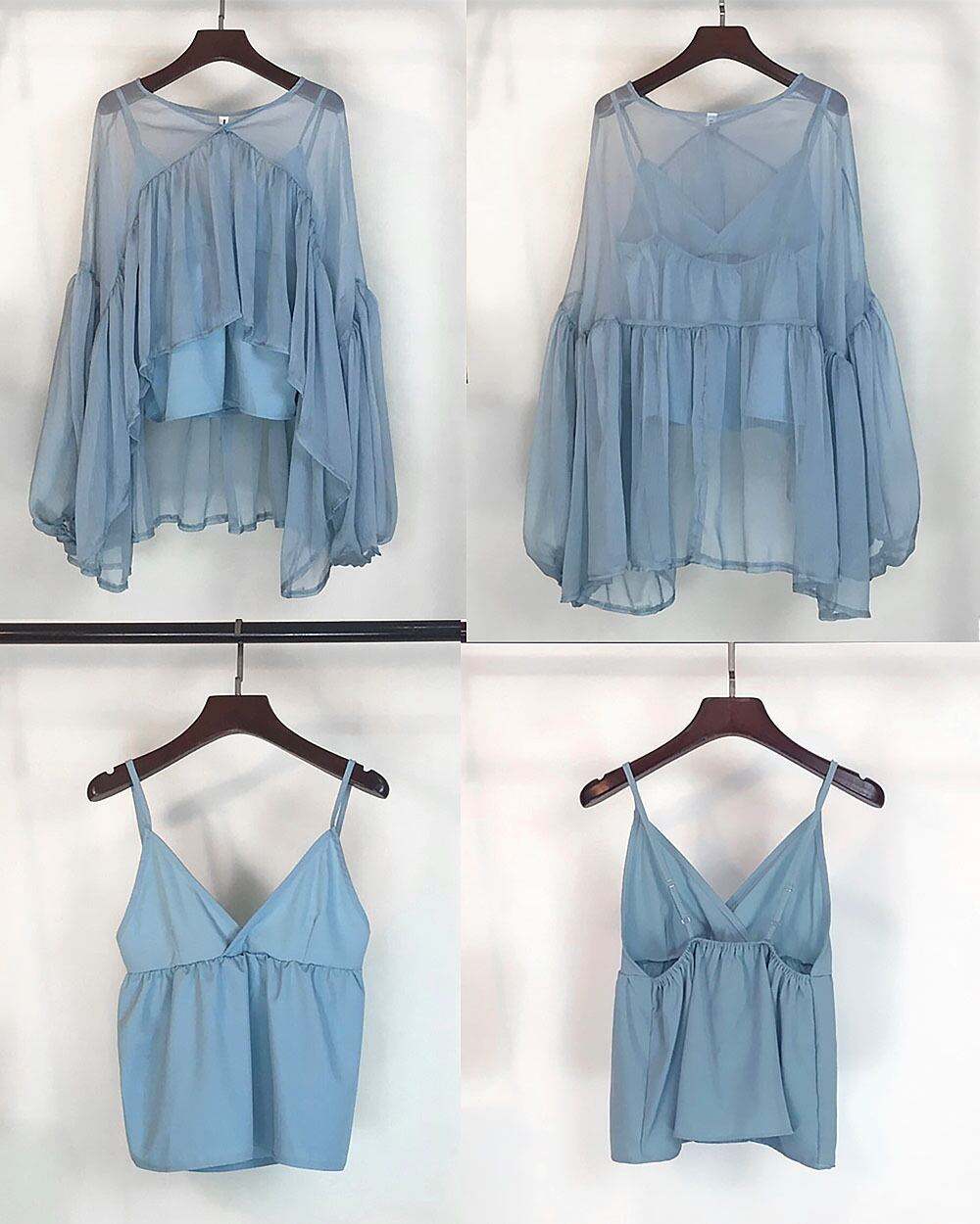 【動画あり】キャミソール付き！アシンメトリーフレアシフォンブラウス　３色展開 - select store mirror me【動画あり】キャミソール付き！アシンメトリーフレアシフォンブラウス　３色展開142242199mirror meselect store mirror me142242199ホワイト