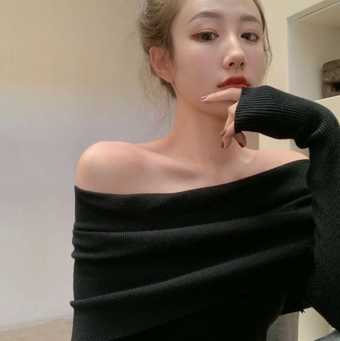 【動画あり】セクシーオフショルダーロングスリーブニット　３色展開 - select store mirror me【動画あり】セクシーオフショルダーロングスリーブニット　３色展開147047180mirror meselect store mirror me147047180ベージュ