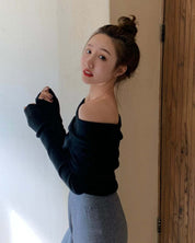 【動画あり】セクシーオフショルダーロングスリーブニット　３色展開 - select store mirror me【動画あり】セクシーオフショルダーロングスリーブニット　３色展開147047180mirror meselect store mirror me147047180ベージュ