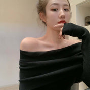 【動画あり】セクシーオフショルダーロングスリーブニット　３色展開 - select store mirror me【動画あり】セクシーオフショルダーロングスリーブニット　３色展開147047180mirror meselect store mirror me147047180ベージュ