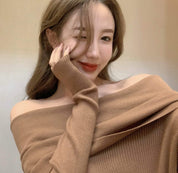 【動画あり】セクシーオフショルダーロングスリーブニット　３色展開 - select store mirror me【動画あり】セクシーオフショルダーロングスリーブニット　３色展開147047180mirror meselect store mirror me147047180ベージュ