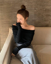 【動画あり】セクシーオフショルダーロングスリーブニット　３色展開 - select store mirror me【動画あり】セクシーオフショルダーロングスリーブニット　３色展開147047180mirror meselect store mirror me147047180ベージュ