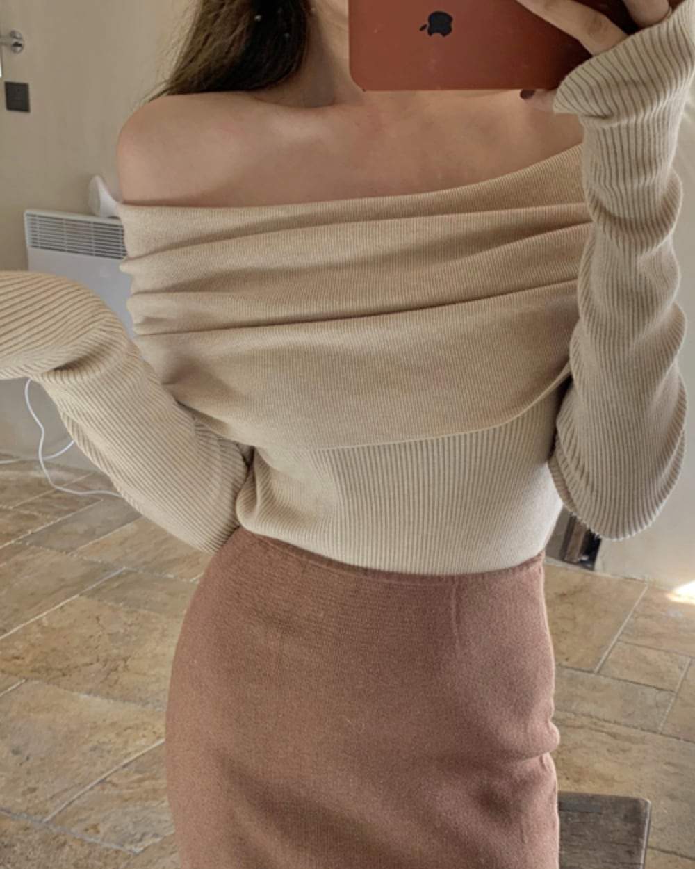 【動画あり】セクシーオフショルダーロングスリーブニット　３色展開 - select store mirror me【動画あり】セクシーオフショルダーロングスリーブニット　３色展開147047180mirror meselect store mirror me147047180ベージュ