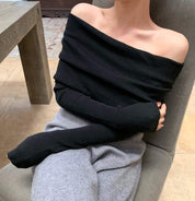 【動画あり】セクシーオフショルダーロングスリーブニット　３色展開 - select store mirror me【動画あり】セクシーオフショルダーロングスリーブニット　３色展開147047180mirror meselect store mirror me147047180ベージュ