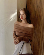 【動画あり】セクシーオフショルダーロングスリーブニット　３色展開 - select store mirror me【動画あり】セクシーオフショルダーロングスリーブニット　３色展開147047180mirror meselect store mirror me147047180ベージュ