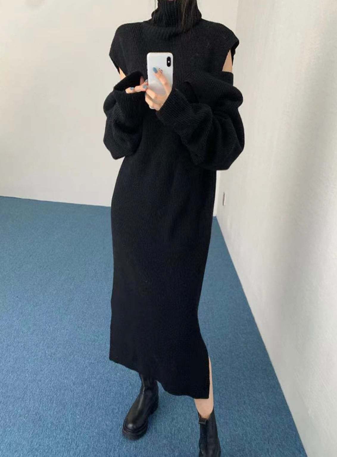 【動画あり】ショルダーカットボリュームニットワンピース　３色展開 - select store mirror me【動画あり】ショルダーカットボリュームニットワンピース　３色展開147572412mirror meselect store mirror me147572412オフホワイト