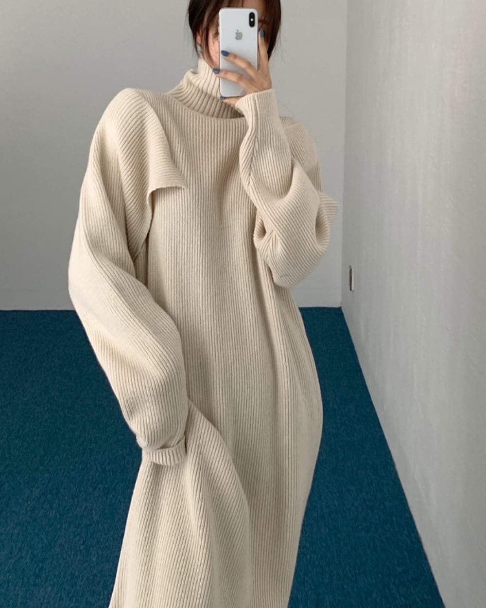 【動画あり】ショルダーカットボリュームニットワンピース　３色展開 - select store mirror me【動画あり】ショルダーカットボリュームニットワンピース　３色展開147572412mirror meselect store mirror me147572412オフホワイト