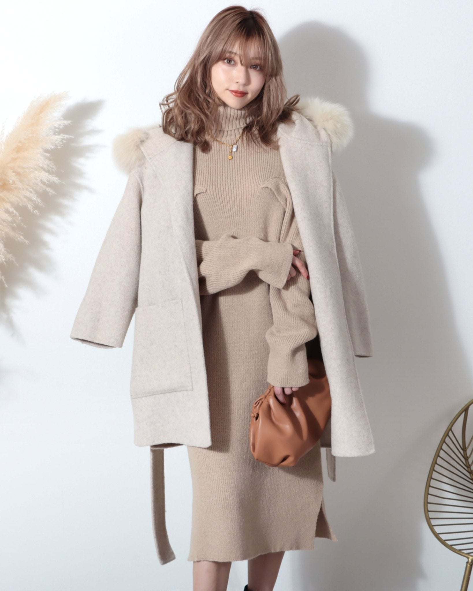 【動画あり】ショルダーカットボリュームニットワンピース　３色展開 - select store mirror me【動画あり】ショルダーカットボリュームニットワンピース　３色展開147572412mirror meselect store mirror me147572412オフホワイト