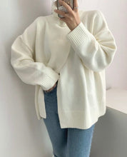 【上質ウール】タートルネックフロントスリットニット　３色展開 - select store mirror me【上質ウール】タートルネックフロントスリットニット　３色展開162065595mirror meselect store mirror me162065595ホワイト