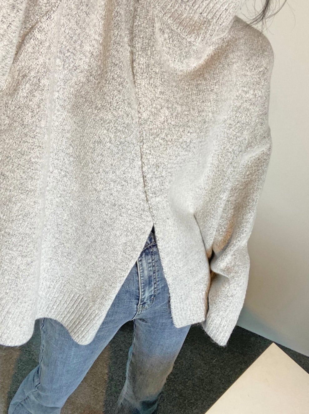 【上質ウール】タートルネックフロントスリットニット　３色展開 - select store mirror me【上質ウール】タートルネックフロントスリットニット　３色展開162065595mirror meselect store mirror me162065595ホワイト