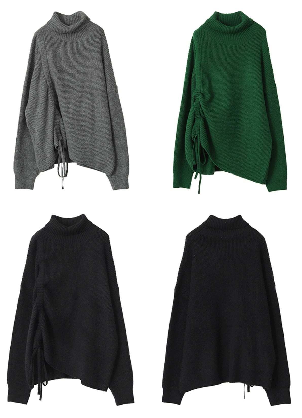 【動画あり】サイドカシュクールウールブレンドワイドニット　３色展開 - select store mirror me【動画あり】サイドカシュクールウールブレンドワイドニット　３色展開162786926mirror meselect store mirror me162786926グリーン