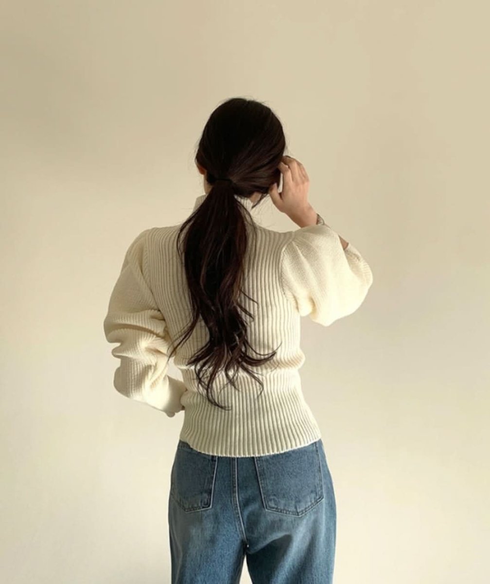 【上質ウール】タートルネック切り替えスリーブ美ラインニット　３色展開 - select store mirror me【上質ウール】タートルネック切り替えスリーブ美ラインニット　３色展開163661176mirror meselect store mirror me163661176ホワイト