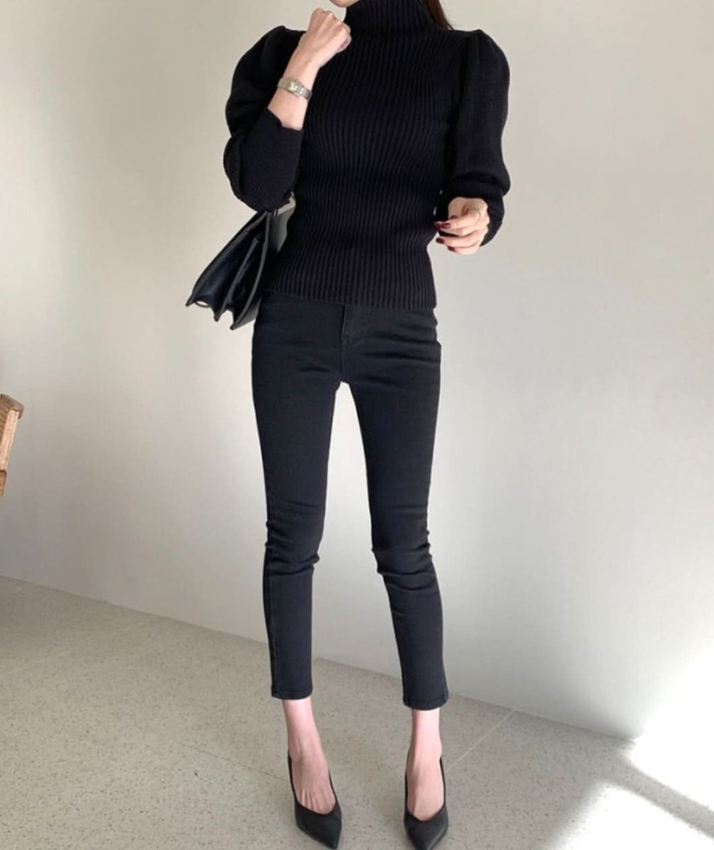 【上質ウール】タートルネック切り替えスリーブ美ラインニット　３色展開 - select store mirror me【上質ウール】タートルネック切り替えスリーブ美ラインニット　３色展開163661176mirror meselect store mirror me163661176ホワイト