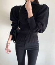 【上質ウール】タートルネック切り替えスリーブ美ラインニット　３色展開 - select store mirror me【上質ウール】タートルネック切り替えスリーブ美ラインニット　３色展開163661176mirror meselect store mirror me163661176ホワイト