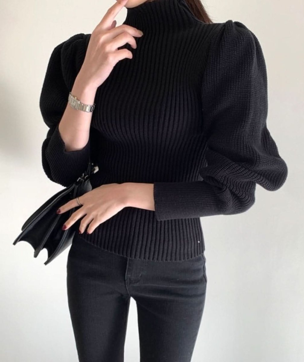 【上質ウール】タートルネック切り替えスリーブ美ラインニット　３色展開 - select store mirror me【上質ウール】タートルネック切り替えスリーブ美ラインニット　３色展開163661176mirror meselect store mirror me163661176ホワイト