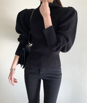 【上質ウール】タートルネック切り替えスリーブ美ラインニット　３色展開 - select store mirror me【上質ウール】タートルネック切り替えスリーブ美ラインニット　３色展開163661176mirror meselect store mirror me163661176ホワイト