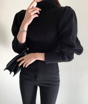 【上質ウール】タートルネック切り替えスリーブ美ラインニット　３色展開 - select store mirror me【上質ウール】タートルネック切り替えスリーブ美ラインニット　３色展開163661176mirror meselect store mirror me163661176ホワイト