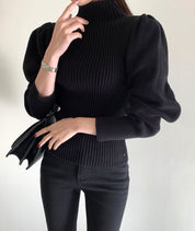 【上質ウール】タートルネック切り替えスリーブ美ラインニット　３色展開 - select store mirror me【上質ウール】タートルネック切り替えスリーブ美ラインニット　３色展開163661176mirror meselect store mirror me163661176ホワイト