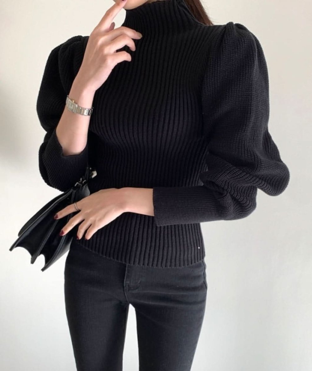 【上質ウール】タートルネック切り替えスリーブ美ラインニット　３色展開 - select store mirror me【上質ウール】タートルネック切り替えスリーブ美ラインニット　３色展開163661176mirror meselect store mirror me163661176ホワイト