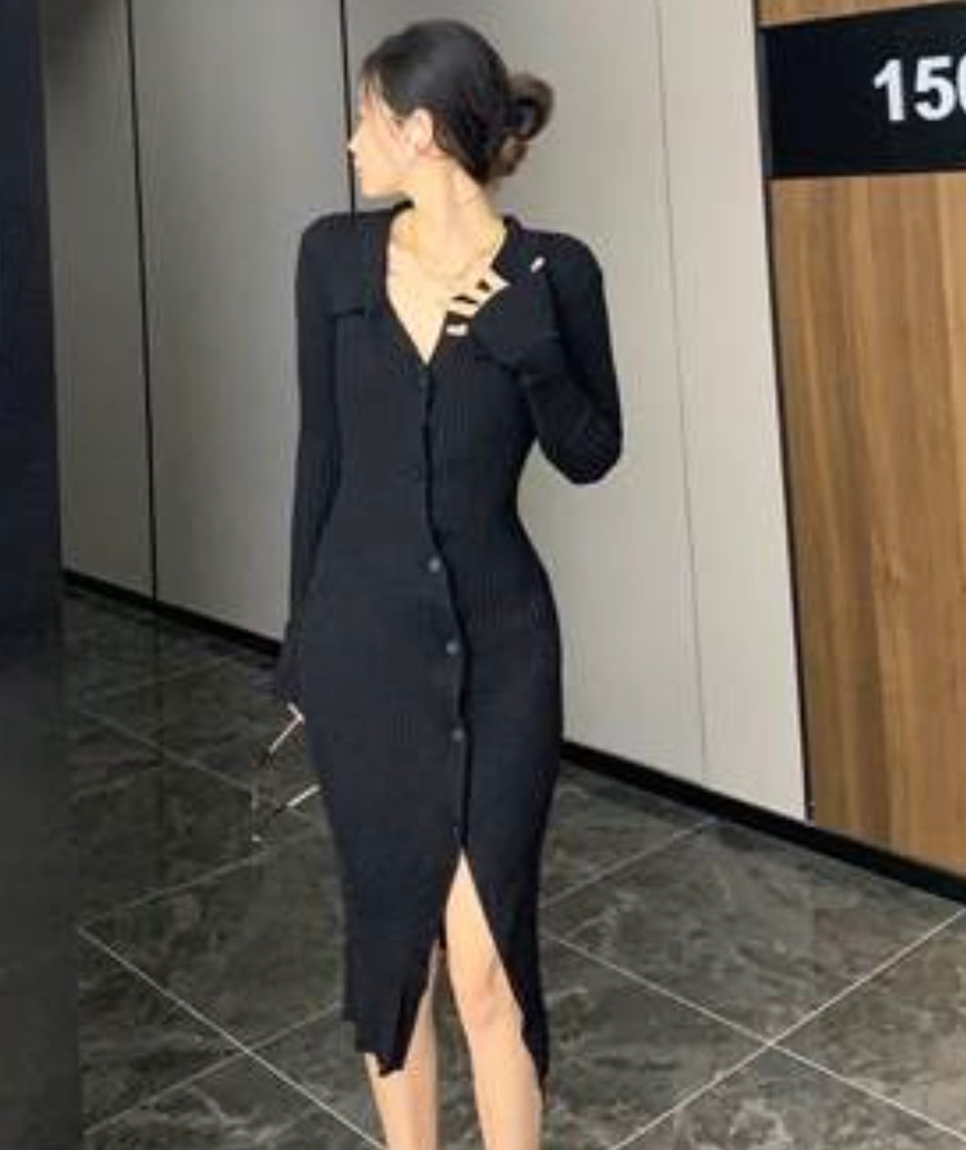 ＜インスタグラマー様ご愛用＞襟付き袖フレア切り替えリブニットワンピース　３色展開 - select store mirror me＜インスタグラマー様ご愛用＞襟付き袖フレア切り替えリブニットワンピース　３色展開164237672mirror meselect store mirror me164237672マスタード S