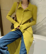＜インスタグラマー様ご愛用＞襟付き袖フレア切り替えリブニットワンピース　３色展開 - select store mirror me＜インスタグラマー様ご愛用＞襟付き袖フレア切り替えリブニットワンピース　３色展開164237672mirror meselect store mirror me164237672マスタード S