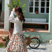 【動画あり】シースルーフランスレースブラウス　３色展開 - select store mirror me【動画あり】シースルーフランスレースブラウス　３色展開174651513mirror meselect store mirror me174651513ホワイト
