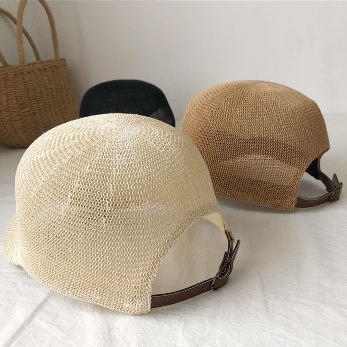 【動画あり】ストローシンプルキャップ帽　３色展開 - select store mirror me【動画あり】ストローシンプルキャップ帽　３色展開181190555mirror meselect store mirror me181190555ベージュ