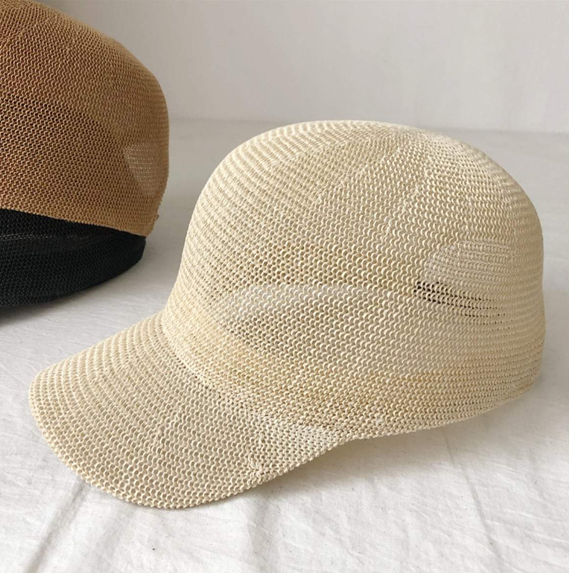 【動画あり】ストローシンプルキャップ帽　３色展開 - select store mirror me【動画あり】ストローシンプルキャップ帽　３色展開181190555mirror meselect store mirror me181190555ベージュ