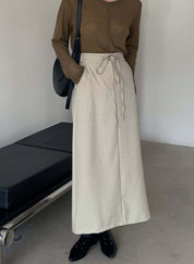【動画あり】美シルエットサックストレートスカート　３色展開 - select store mirror me【動画あり】美シルエットサックストレートスカート　３色展開189773931mirror meselect store mirror me189773931アイボリーS